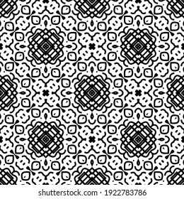 Seamless vector pattern in geometric ornamental style.