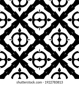 Seamless vector pattern in geometric ornamental style.