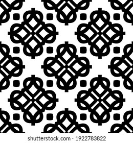 Seamless vector pattern in geometric ornamental style.