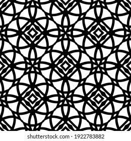 Seamless vector pattern in geometric ornamental style.