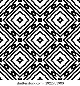 Seamless vector pattern in geometric ornamental style.