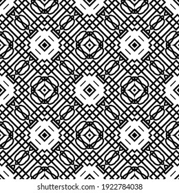 Seamless vector pattern in geometric ornamental style.