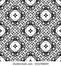 Seamless vector pattern in geometric ornamental style.