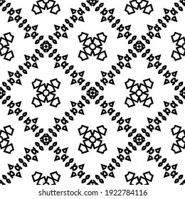 Seamless vector pattern in geometric ornamental style.
