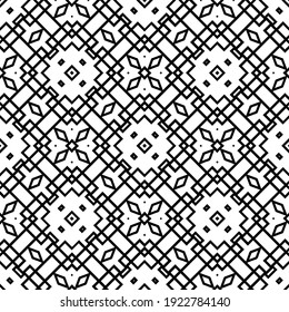 Seamless vector pattern in geometric ornamental style.