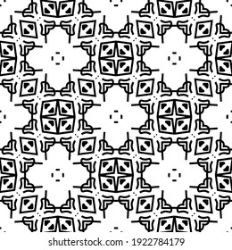Seamless vector pattern in geometric ornamental style.