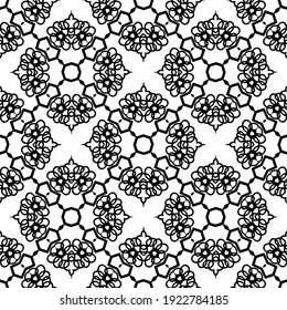Seamless vector pattern in geometric ornamental style.