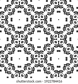 Seamless vector pattern in geometric ornamental style.