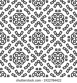 Seamless vector pattern in geometric ornamental style.