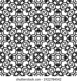Seamless vector pattern in geometric ornamental style.