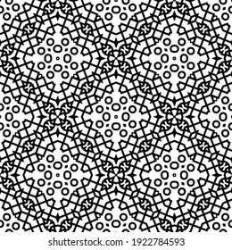 Seamless vector pattern in geometric ornamental style.