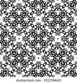 Seamless vector pattern in geometric ornamental style.