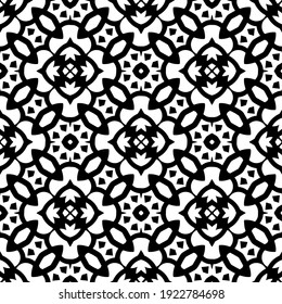Seamless vector pattern in geometric ornamental style.