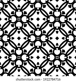 Seamless vector pattern in geometric ornamental style.