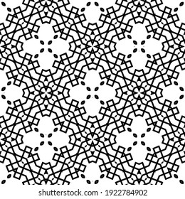 Seamless vector pattern in geometric ornamental style.