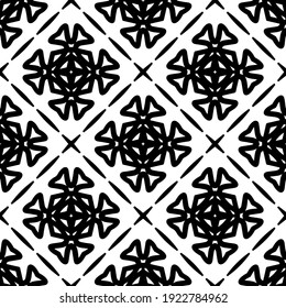 Seamless vector pattern in geometric ornamental style.