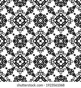 Seamless vector pattern in geometric ornamental style.