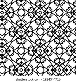 Seamless vector pattern in geometric ornamental style.
