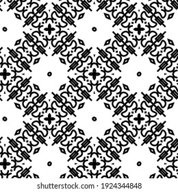 Seamless vector pattern in geometric ornamental style.