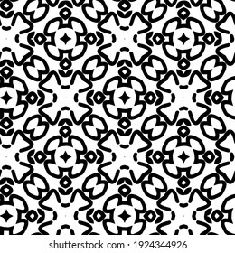 Seamless vector pattern in geometric ornamental style.