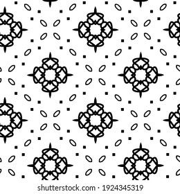 Seamless vector pattern in geometric ornamental style.
