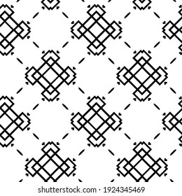 Seamless vector pattern in geometric ornamental style.