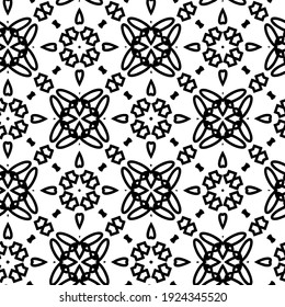 Seamless vector pattern in geometric ornamental style.