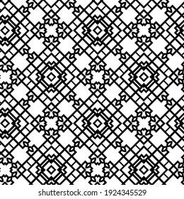 Seamless vector pattern in geometric ornamental style.