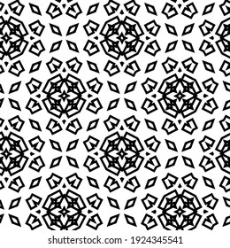 Seamless vector pattern in geometric ornamental style.