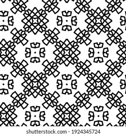 Seamless vector pattern in geometric ornamental style.