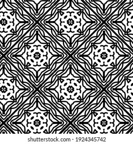 Seamless vector pattern in geometric ornamental style.