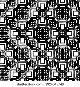 Seamless vector pattern in geometric ornamental style.
