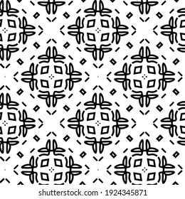Seamless vector pattern in geometric ornamental style.
