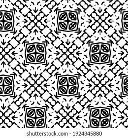 Seamless vector pattern in geometric ornamental style.