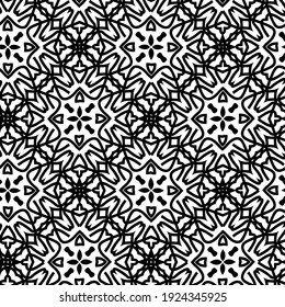 Seamless vector pattern in geometric ornamental style.