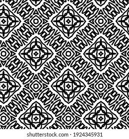 Seamless vector pattern in geometric ornamental style.