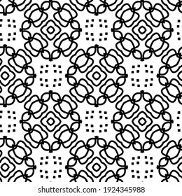 Seamless vector pattern in geometric ornamental style.