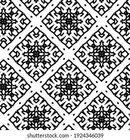 Seamless vector pattern in geometric ornamental style.