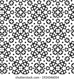 Seamless vector pattern in geometric ornamental style.