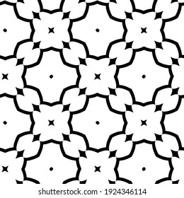 Seamless vector pattern in geometric ornamental style.