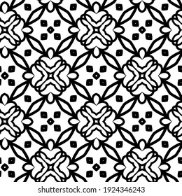 Seamless vector pattern in geometric ornamental style.