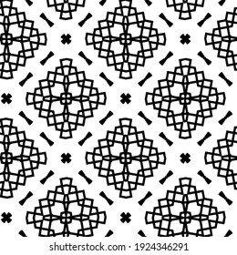 Seamless vector pattern in geometric ornamental style.