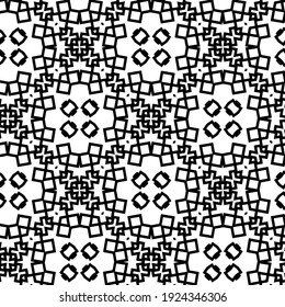 Seamless vector pattern in geometric ornamental style.
