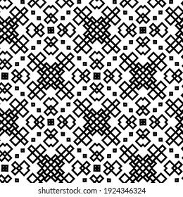 Seamless vector pattern in geometric ornamental style.