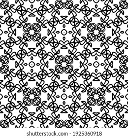 Seamless vector pattern in geometric ornamental style.
