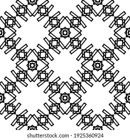 Seamless vector pattern in geometric ornamental style.
