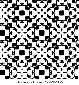 Seamless vector pattern in geometric ornamental style.