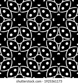 Seamless vector pattern in geometric ornamental style.