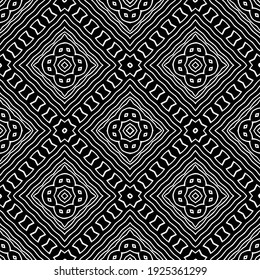 Seamless vector pattern in geometric ornamental style.