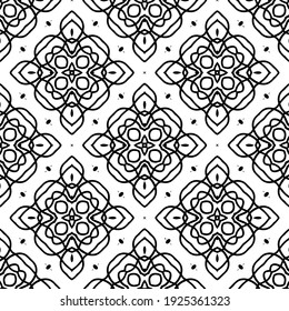 Seamless vector pattern in geometric ornamental style.
